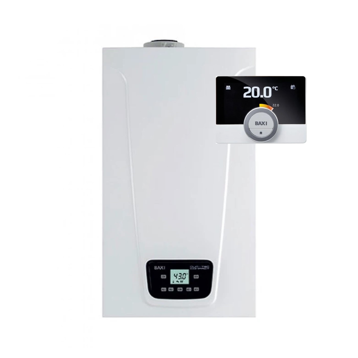 Caldaia Baxi Duo-Tec Compact E 24 MAGO kW a condensazione low NOx completa di kit scarico fumi Metano o Gpl con termostato maGO integrato - Novità