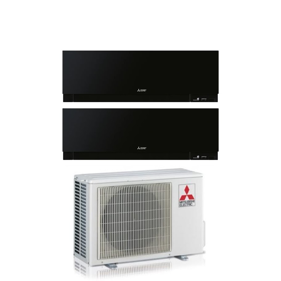 Condizionatore Dual Split Mitsubishi Electric Kirigamine Zen Black MSZ-EF 12+12 Con MXZ-2F53VF Wi-Fi Integrato