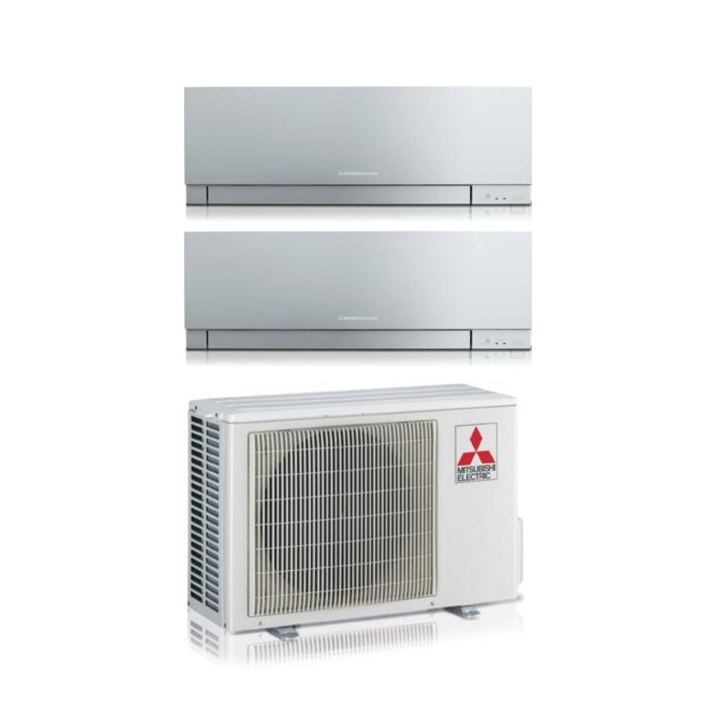 Condizionatore Dual Split Mitsubishi Electric Kirigamine Zen Silver MSZ-EF 7+18 con MXZ-2F53VF Wi-Fi Integrato