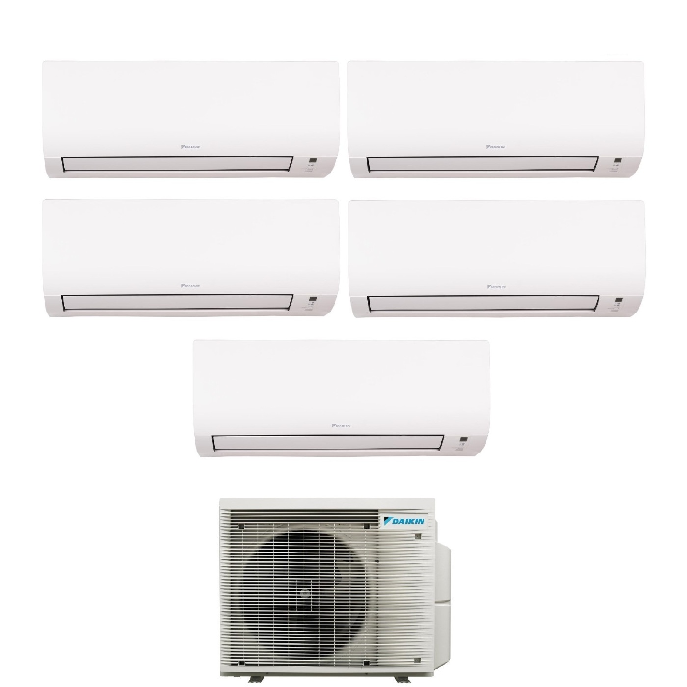 Condizionatore Daikin Penta Split COMFORA 9+9+12+12+12 con 5MXM90A R-32 Wi-Fi Integrato