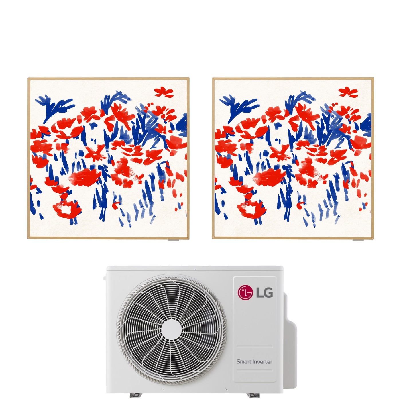 Condizionatore LG Dual Split Inverter serie ARTCOOL GALLERY PHOTO 12+12 con MU3R21 R-32 Wi-Fi integrato 12000+12000