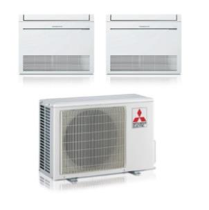 Climatizzatore Condizionatore Mitsubishi Electric Dual Inverter MFZ-KT25 9+9 con MXZ-2F53VF R-32 Wi-Fi Optional 9000+9000