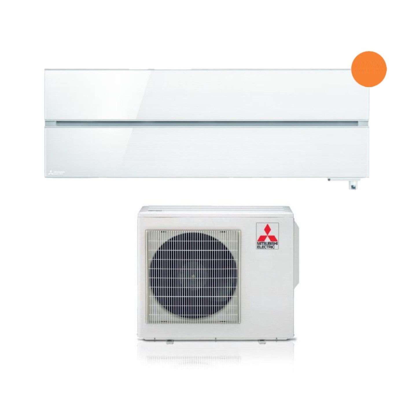 Condizionatore Mitsubishi Electric Kirigamine Style 9000 Btu Pearl White R-32 Wi-Fi Integrato