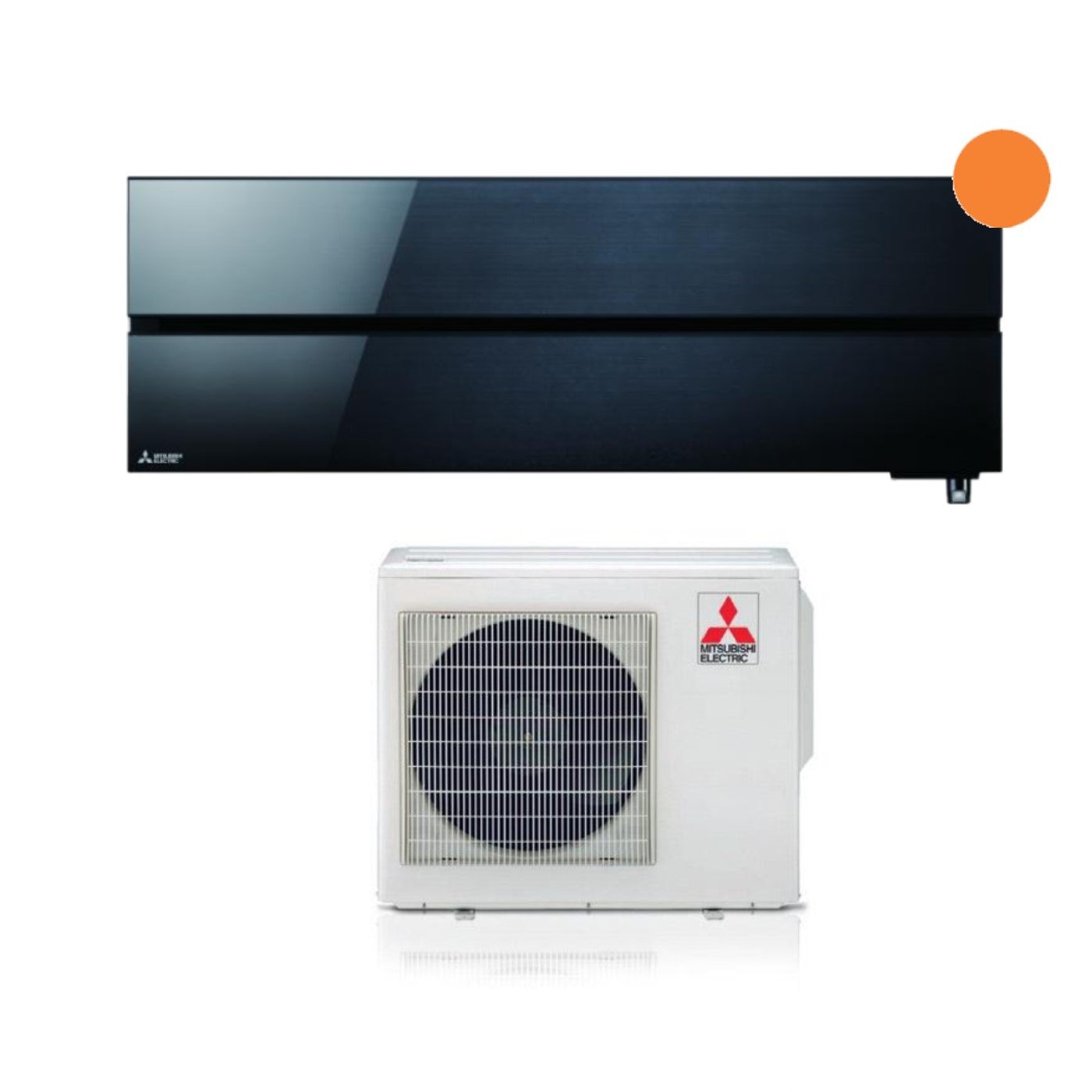 Condizionatore Mitsubishi Electric Kirigamine Style 12000 Btu Onyx Black R-32 Wi-Fi Integrato