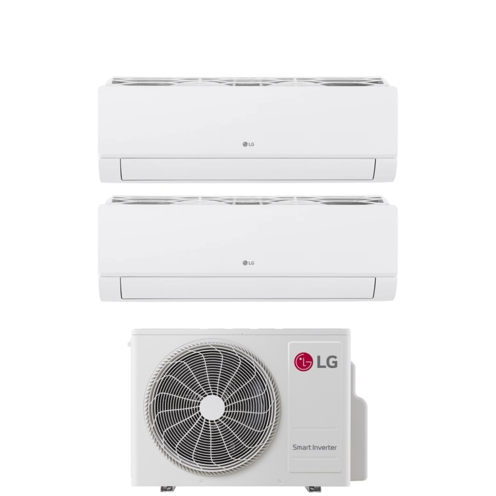 Climatizzatore Condizionatore LG Dual Split Inverter serie LIBERO SMART 9+9 con MU2R17 R-32 Wi-Fi Integrato 9000+9000
