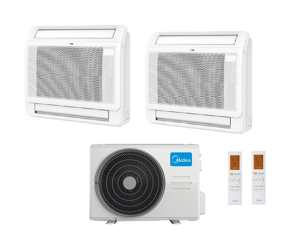 Condizionatore Midea Console Dual Split 12+18 btu con M3OA-27HFN8-Q R-32 Wi-Fi Optional