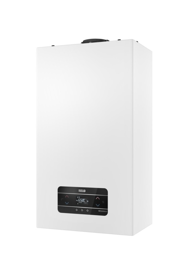 Caldaia a Condensazione Riello Residence HM 25 KIS Low NOx 20205317 Metano/Gpl Completa di kit Scarico Fumi