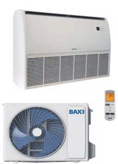 Climatizzatore Condizionatore Baxi Inverter SoffitoPavimento 36000 Btu RZGNF100 + RZGT100 A++ A+ Wi-Fi Optional