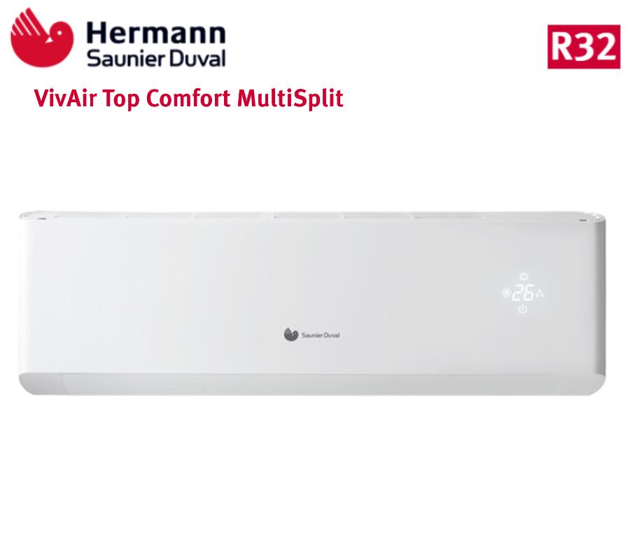 Unità Interna a Parete Hermann Saunier Duval serie VivAir TOP COMFORT 12000 Btu SDH 20-035 NWI R-32 Wi-Fi Optional