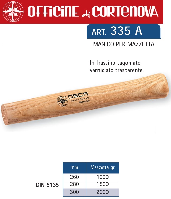 OSCA 335A MANICO LEGNO PER MAZZETTE