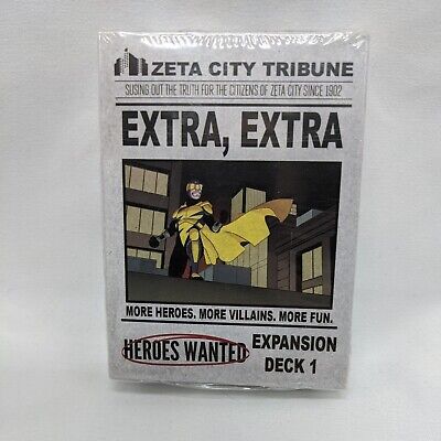 Heroes Wanted Extra Extra Espansione Inglese Supereroi Deck 1 Action Phase Games