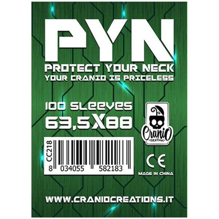 Bustine Proteggi Carte Pyn Per Giochi Da Tavolo 63,5X88mm Cranio Creations