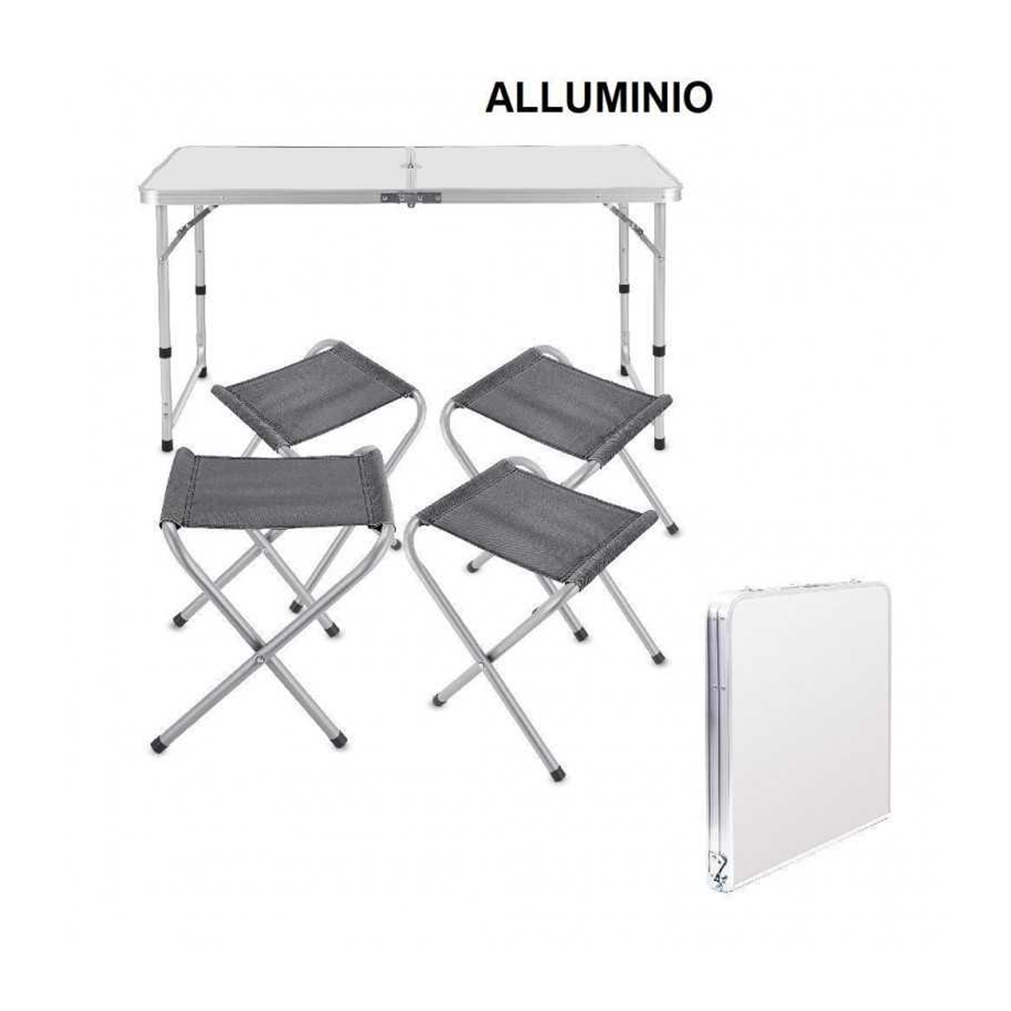Set PicNic portatile in alluminio