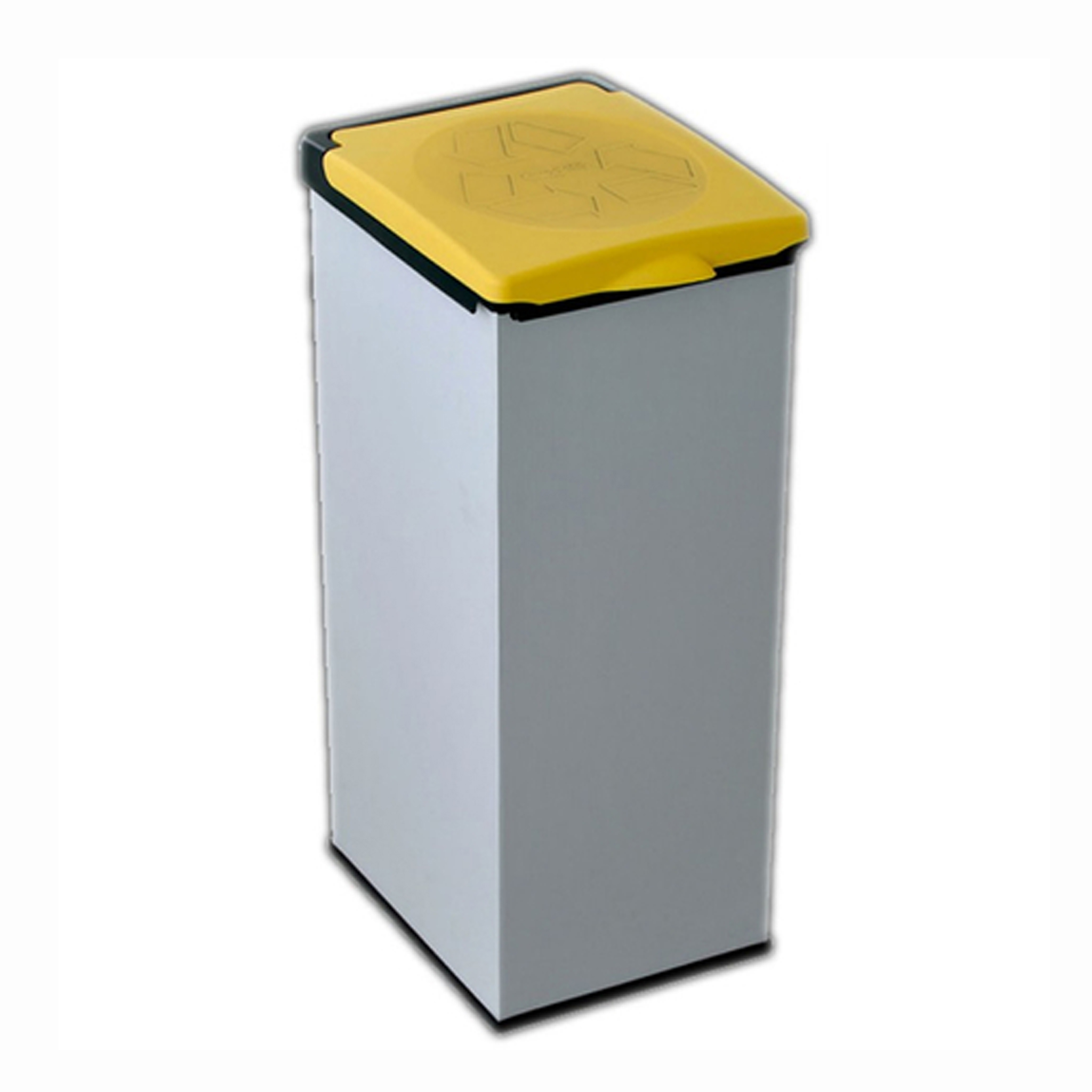 Image of Contenitore Pattumiera Portasacco Raccolta Differenziata Giallo 32X35X80cm 7413C01