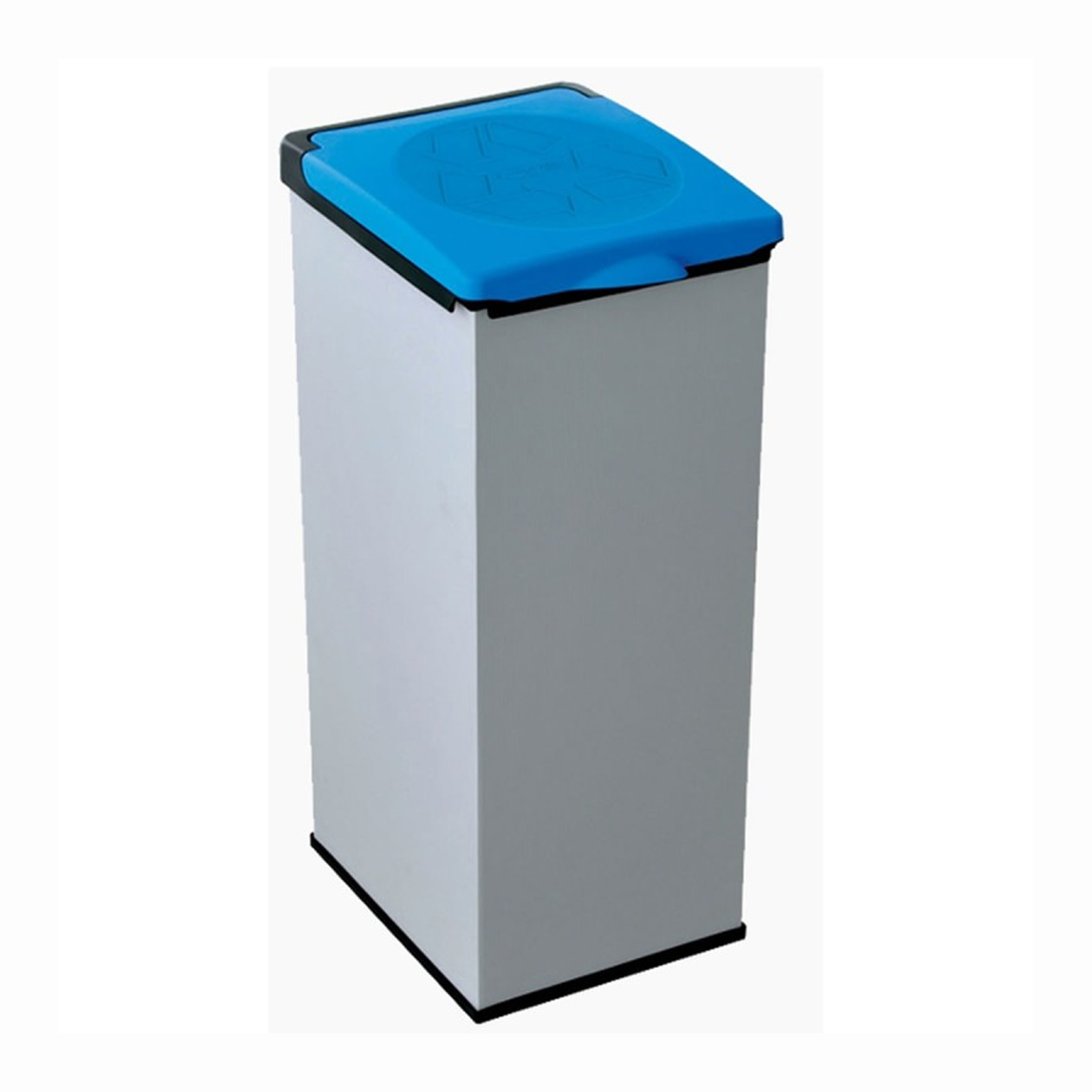 Image of Contenitore Pattumiera Portasacco Raccolta Differenziata Blu 32X35X80cm 7413C02