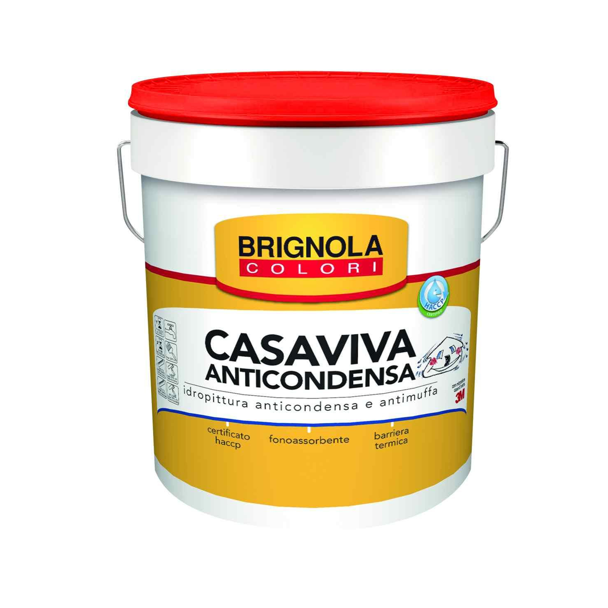 Image of Idropittura Anticondensa E Antimuffa 14lt - Brignola 7D019100000014000