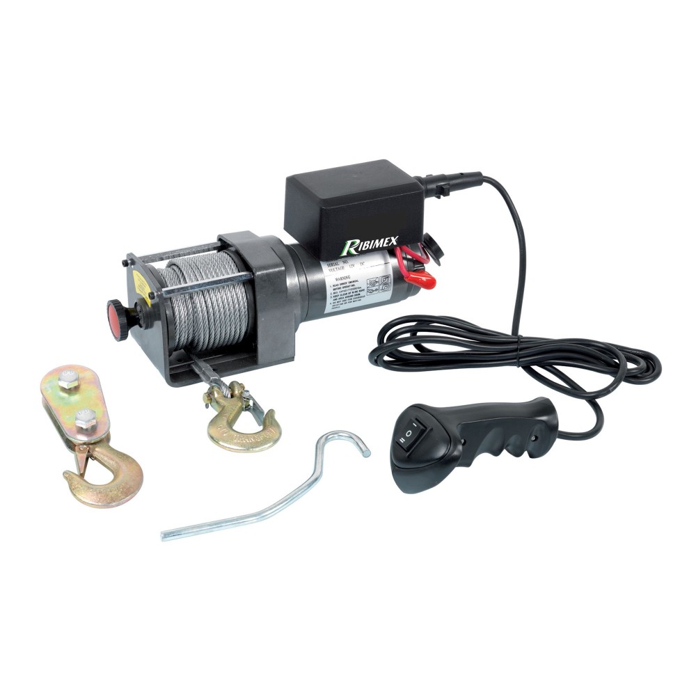 Verricello Elettrico Da Fissare Con Comando A Distanza 12V - Ribimex PE12V