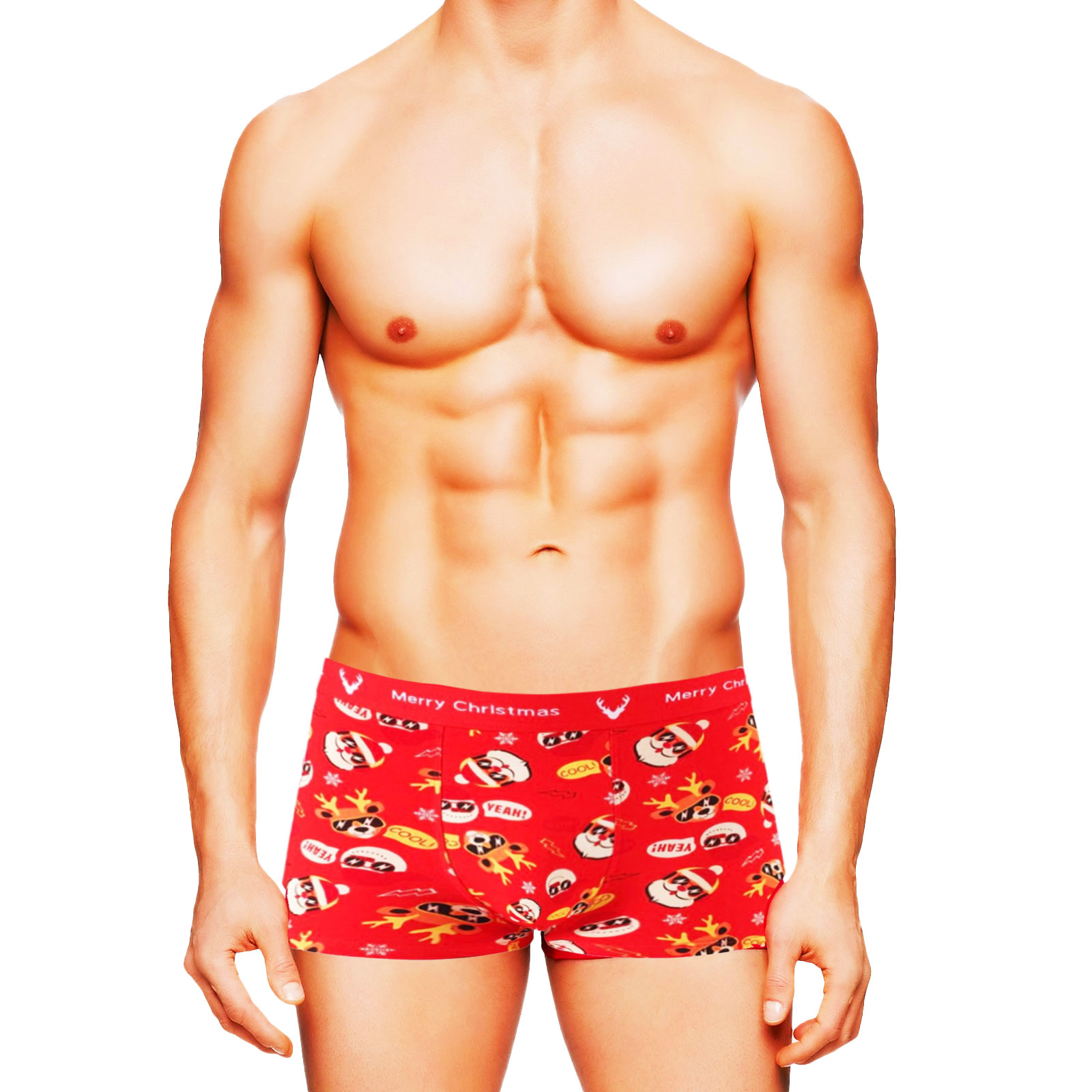Boxer Homme Imprimé Fantôme Halloween - Tissu Stretch Respirant, Confortable, Coupe Anti-frottement - 12