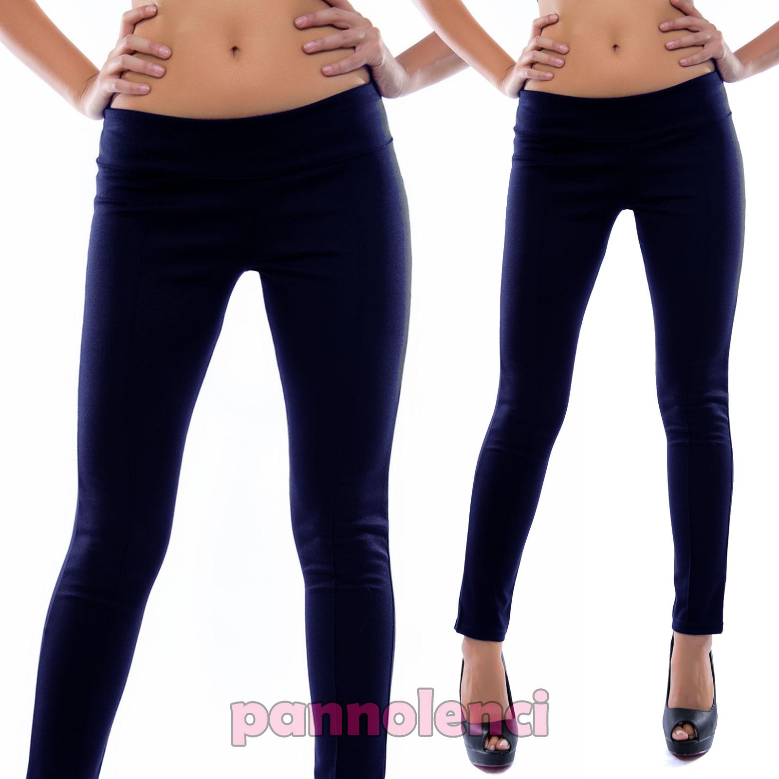Pantaloni donna aderenti a sigaretta leggins leggings nuovi AS-8304 | eBay