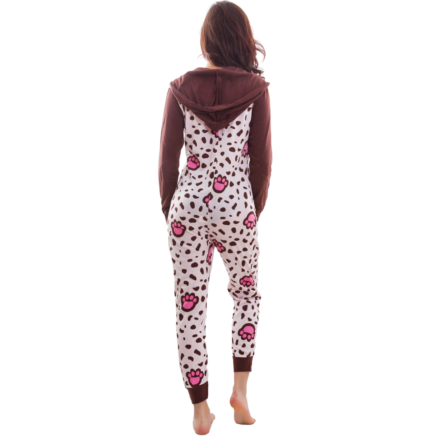 Pigiama Pagliaccetto Donna Maniche Lunghe - Aderente Con Scollo A V E Pantaloncini - Stampa Fantasia