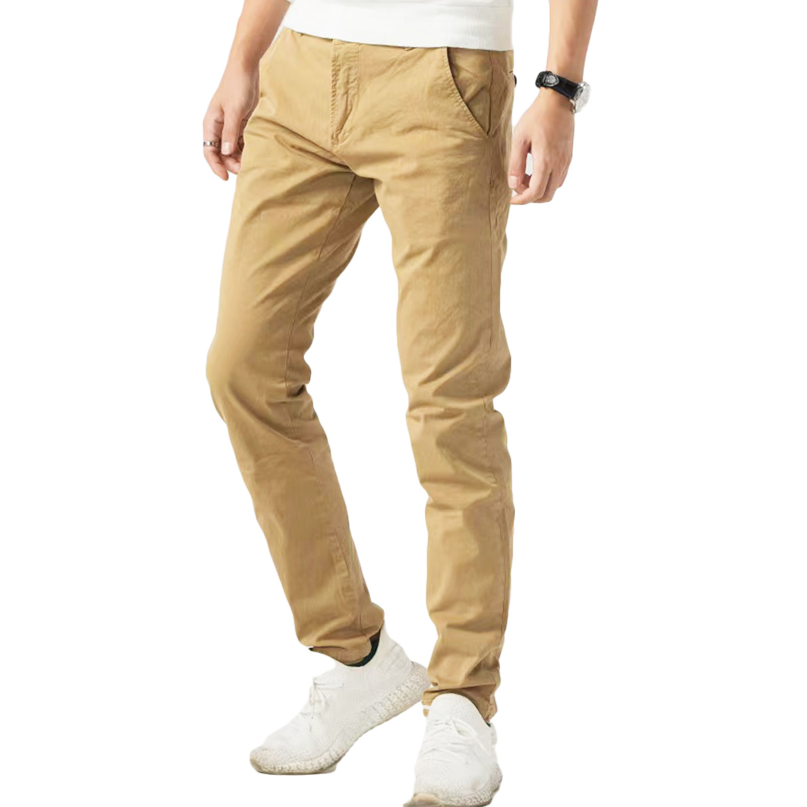 Pantaloni uomo chino cotone casual eleganti primavera basic TOOCOOL G6582 - Imagen 8 de 8