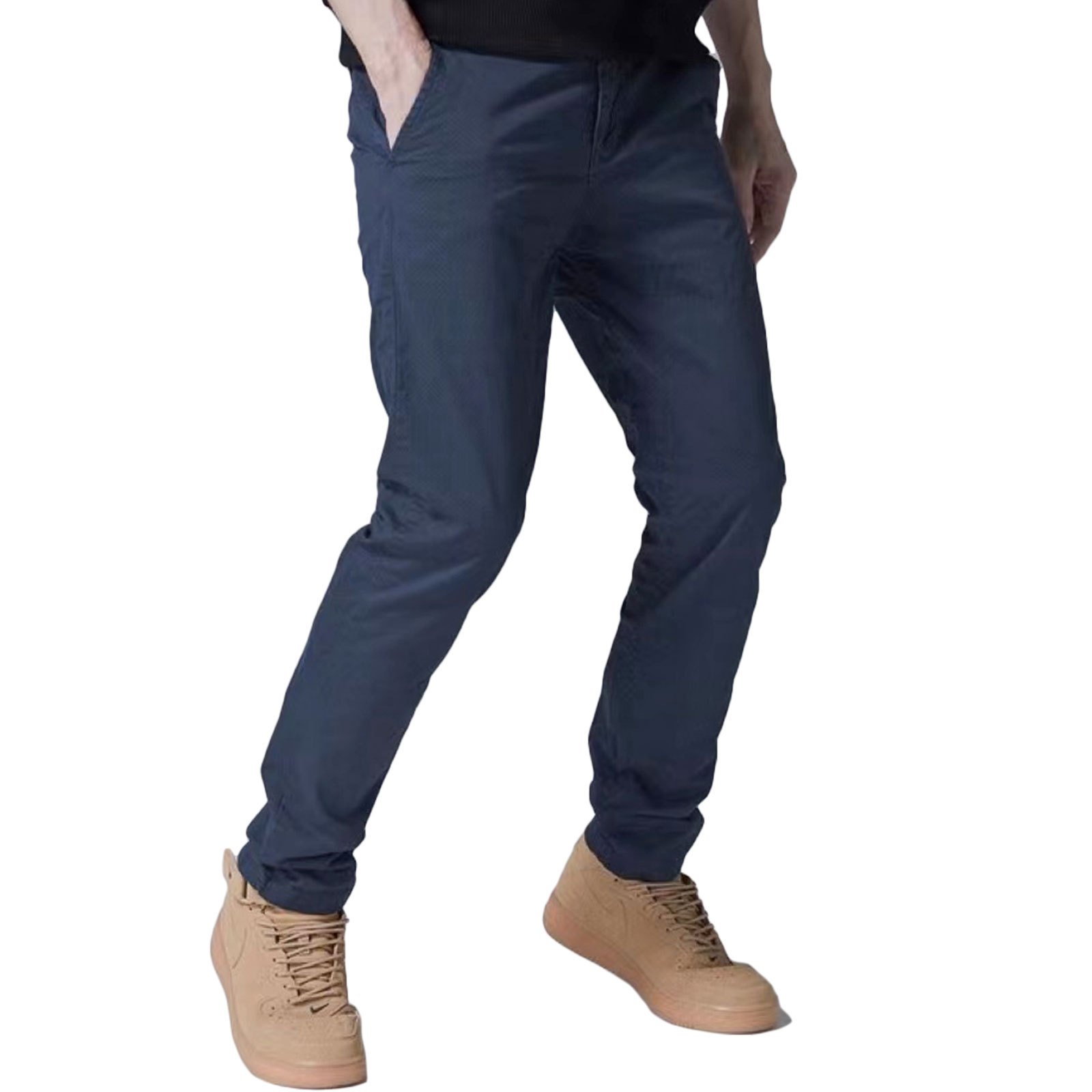 Pantaloni uomo chino cotone casual eleganti primavera basic TOOCOOL G6582 - Imagen 7 de 8