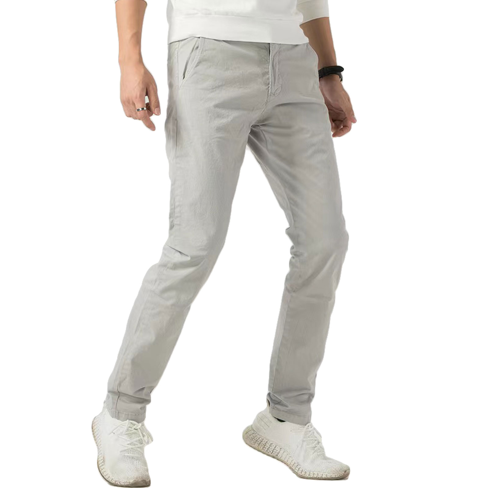 Pantaloni uomo chino cotone casual eleganti primavera basic TOOCOOL G6582 - Imagen 6 de 8
