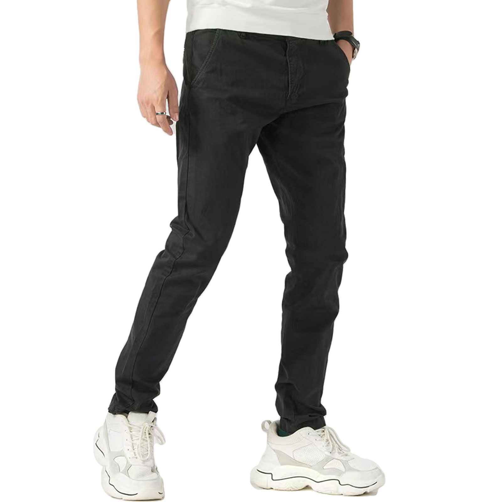 Pantaloni uomo chino cotone casual eleganti primavera basic TOOCOOL G6582 - Imagen 4 de 8