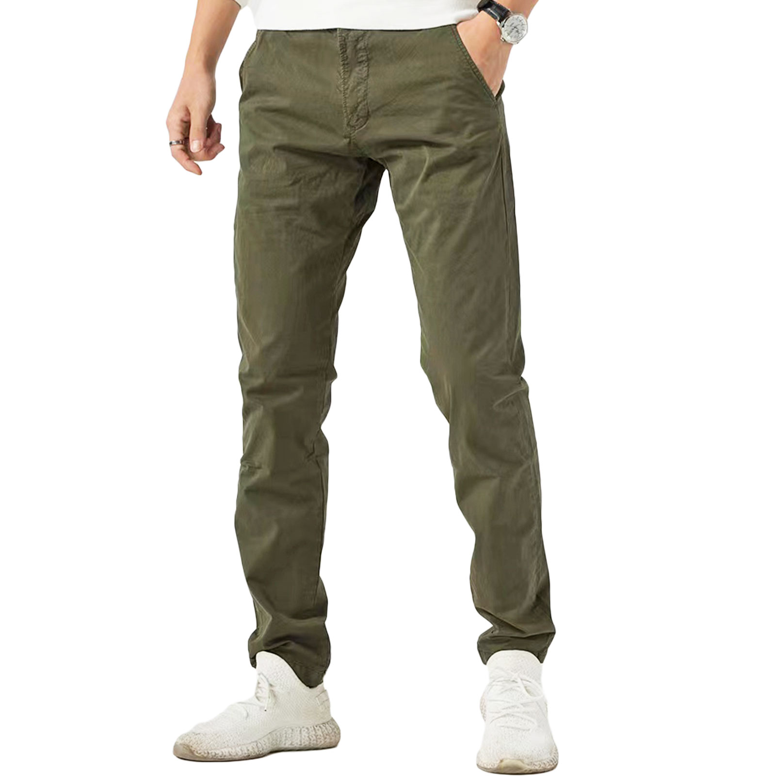 Pantaloni uomo chino cotone casual eleganti primavera basic TOOCOOL G6582 - Imagen 3 de 8