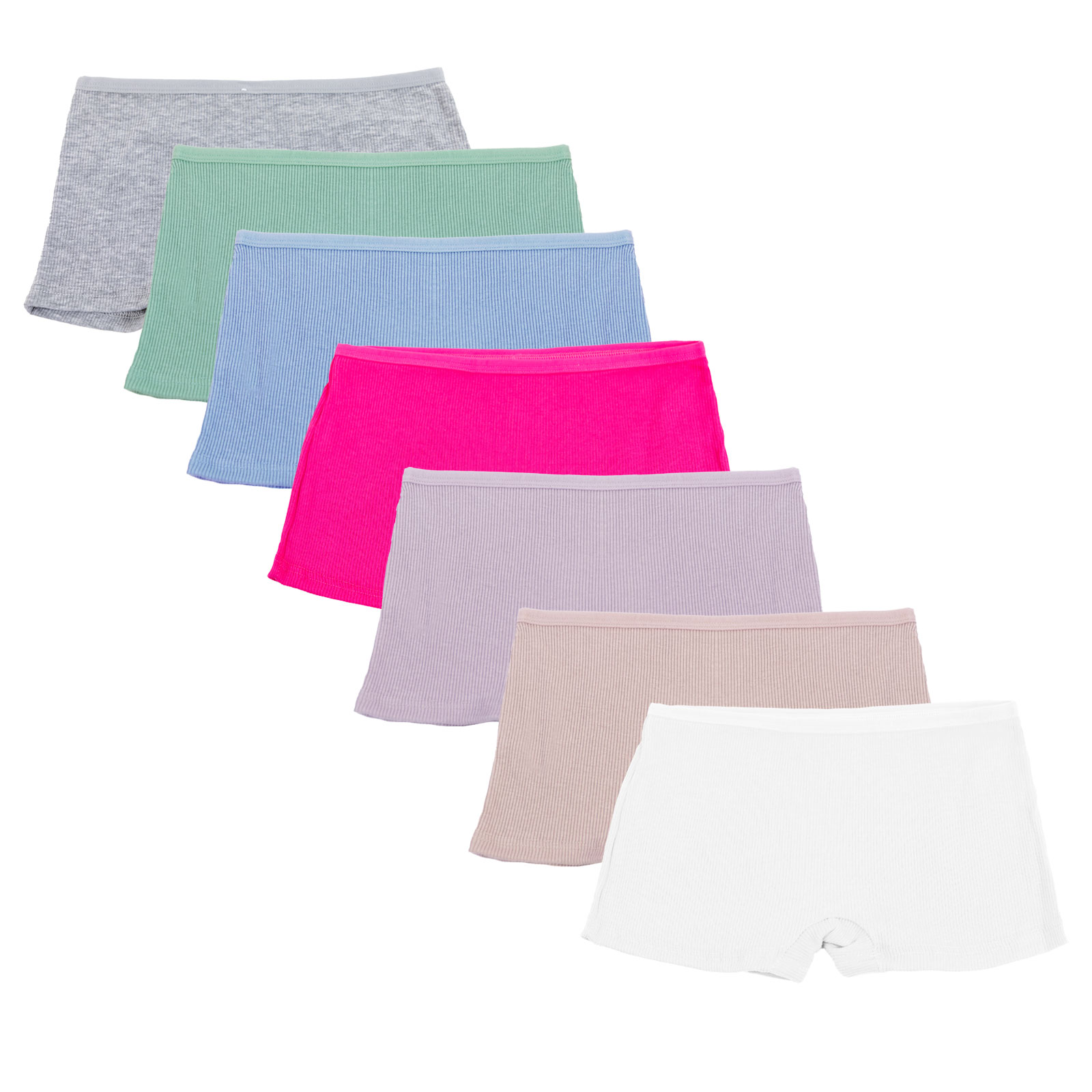 Stock 7 pieces panties girl girl set panties cotton culotte tocouol hm218