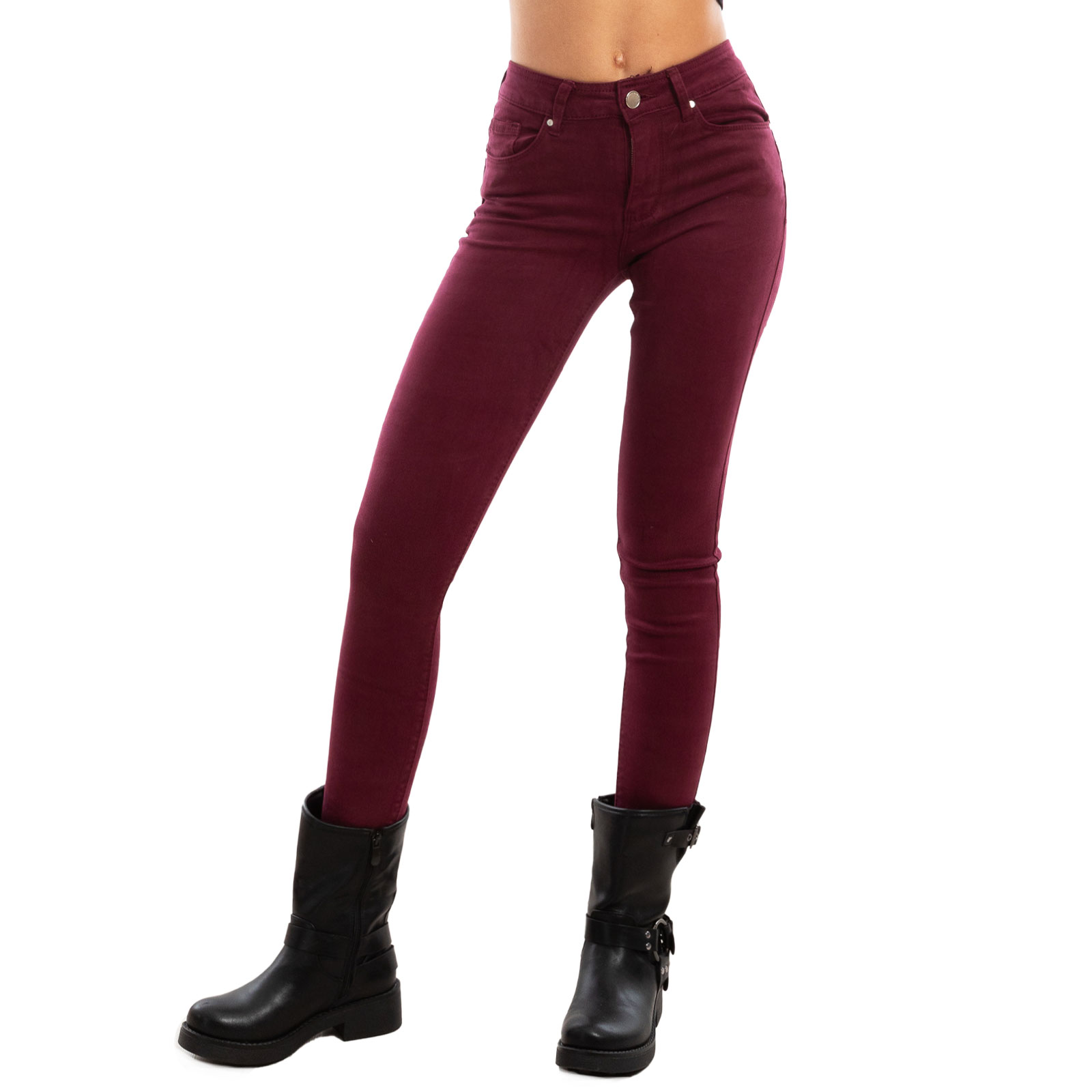 Jeans donna pantaloni skinny slim elasticizzati push up aderenti nuovi M5780 - Photo 70/94