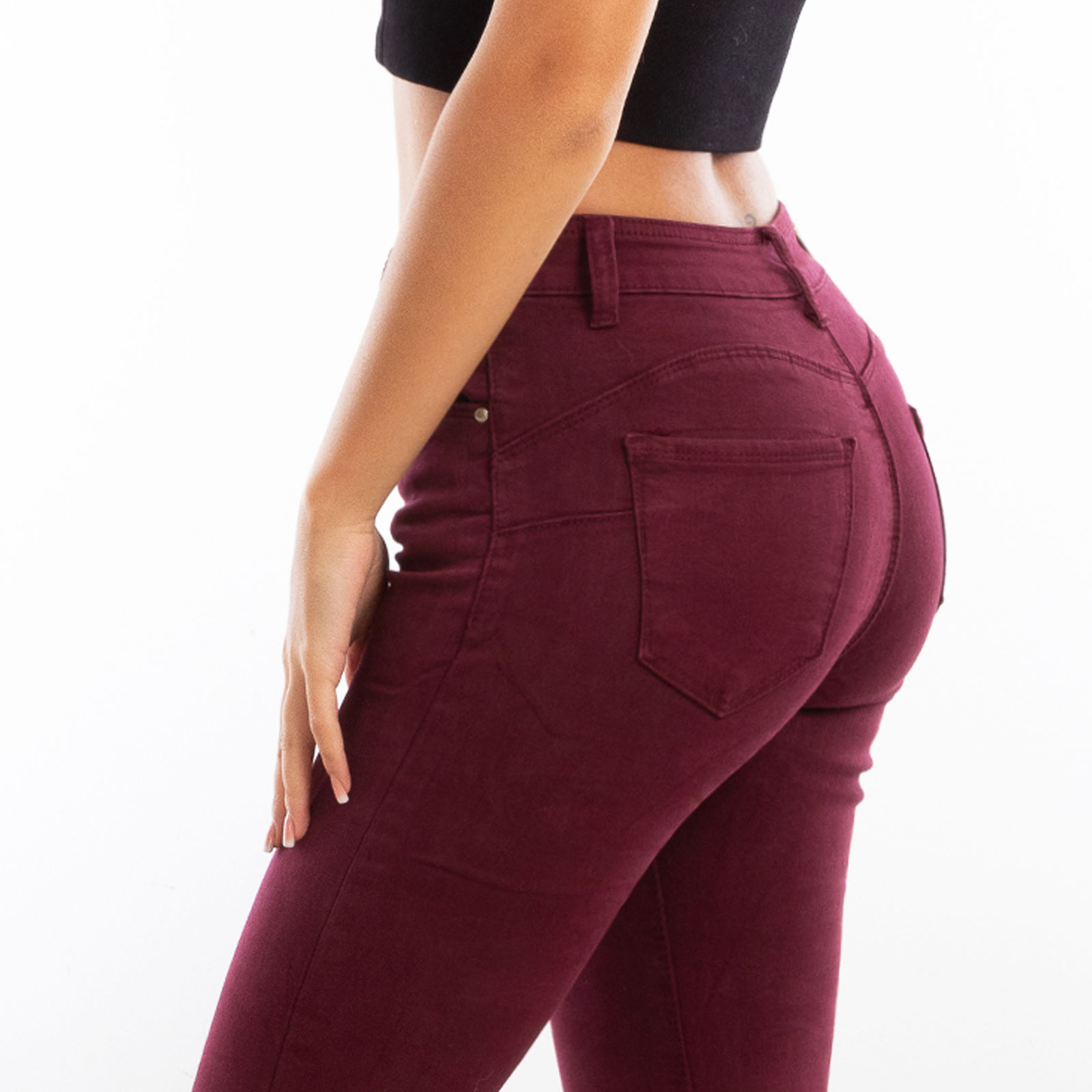 Jeans donna pantaloni skinny slim elasticizzati push up aderenti nuovi M5780 - Photo 76/94