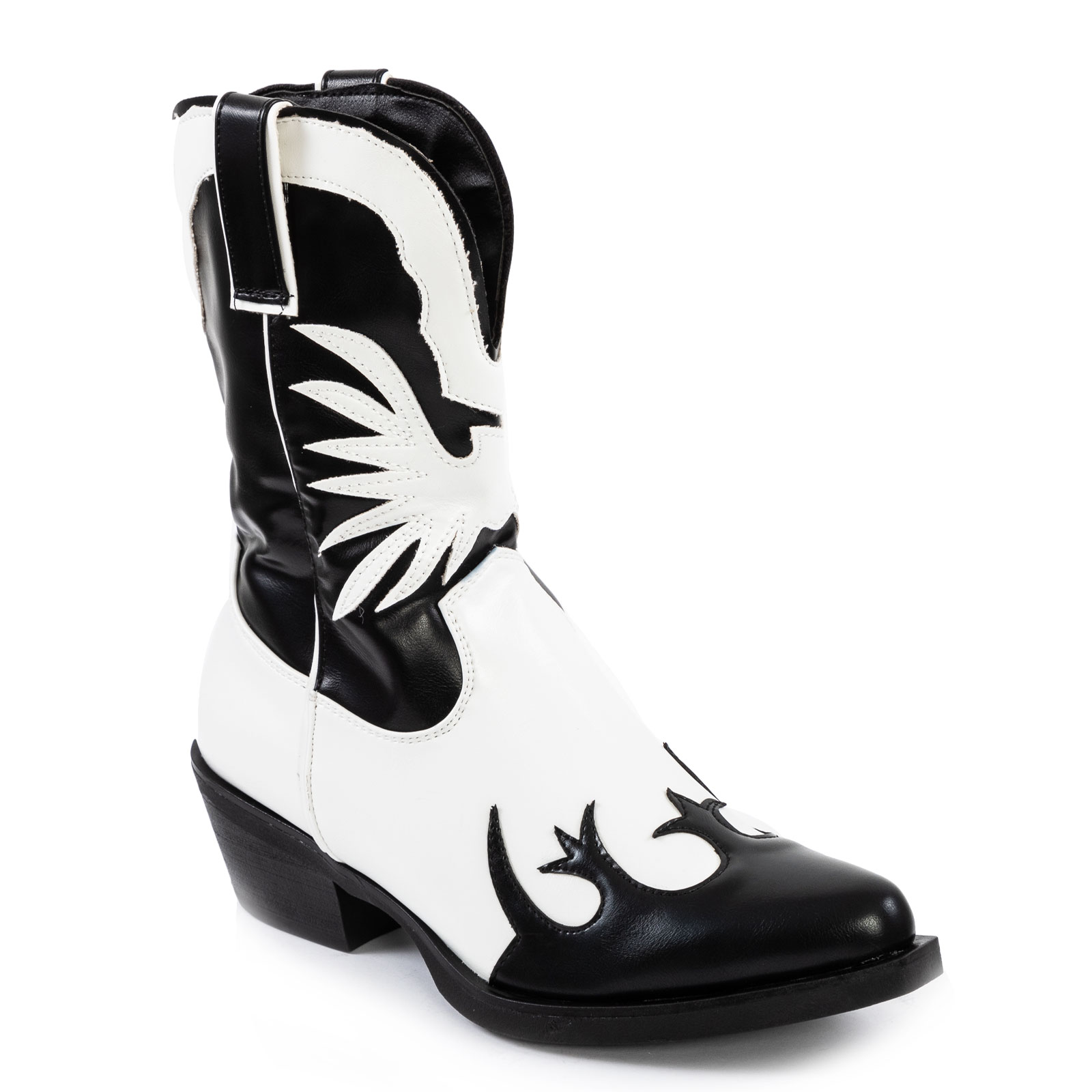 Bottes Western Femme TOOCOOL - Style Texan Crocodile à Pointe - Talon Bloc - Neuf Avec Emballage