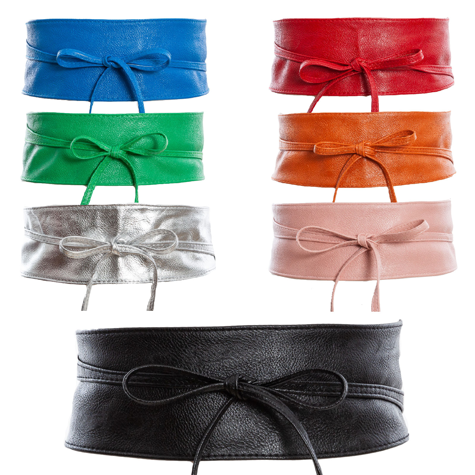 Cintura donna Obi stringivita fusciacca ecopelle fascia larga TOOCOOL ST-2087