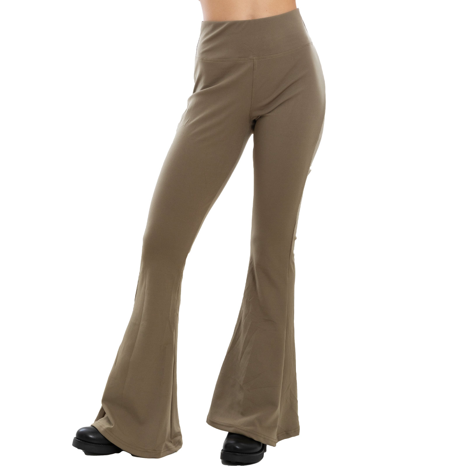 Damen Leggings Stretch Pfote Glocke Flare High Waist Yoga TOOCOOL VI-107 - Bild 2 von 22