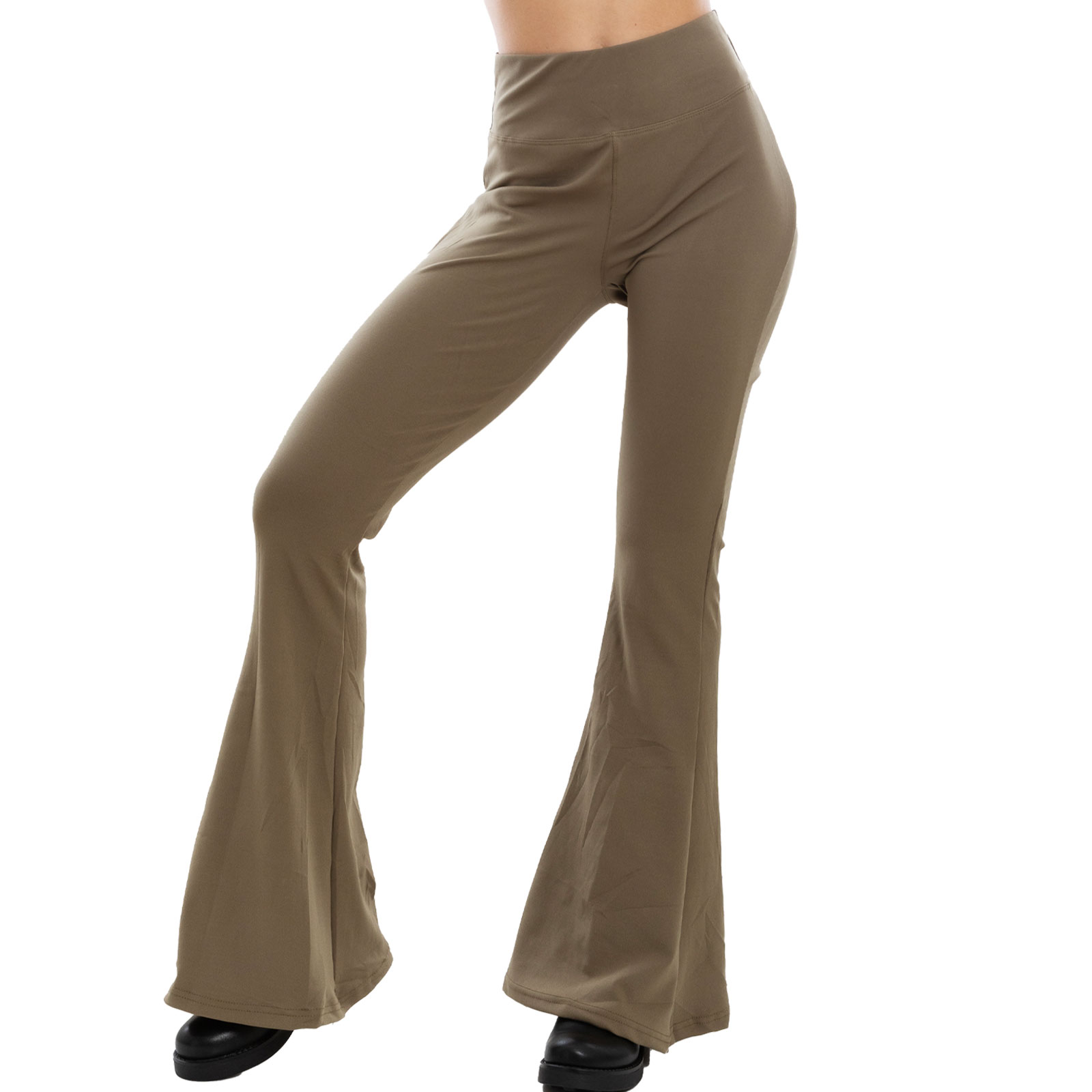 Damen Leggings Stretch Pfote Glocke Flare High Waist Yoga TOOCOOL VI-107 - Bild 6 von 22