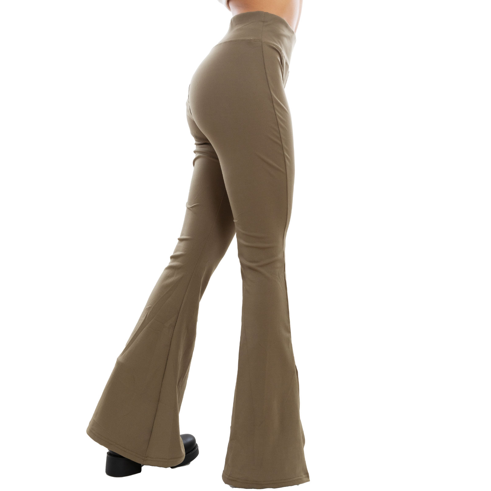 Damen Leggings Stretch Pfote Glocke Flare High Waist Yoga TOOCOOL VI-107 - Bild 7 von 22