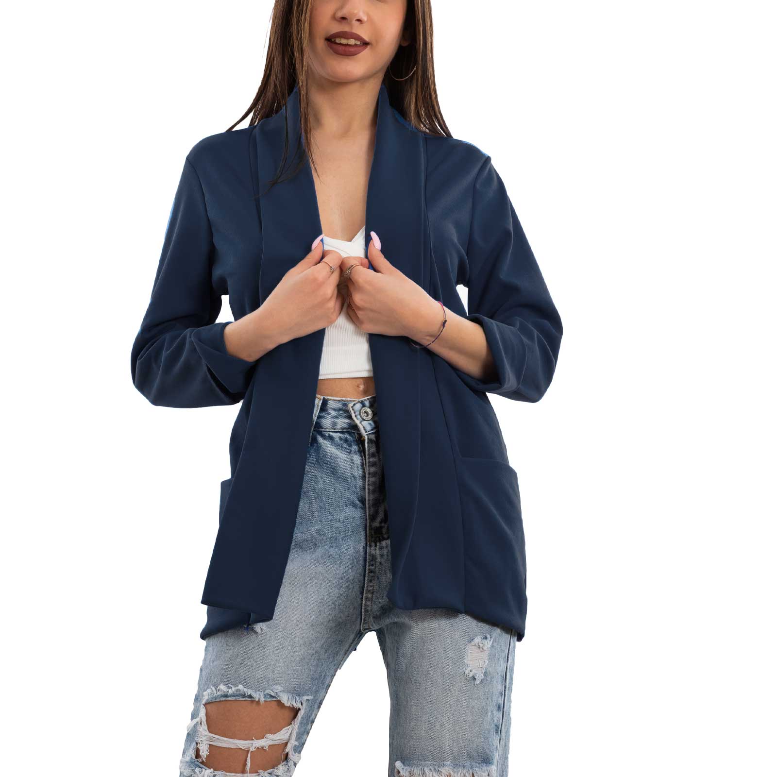 Women's Blazer Elegant Casual Basic Single Breasted Spring TOOCOOL VI-80021 - Picture 94 of 96