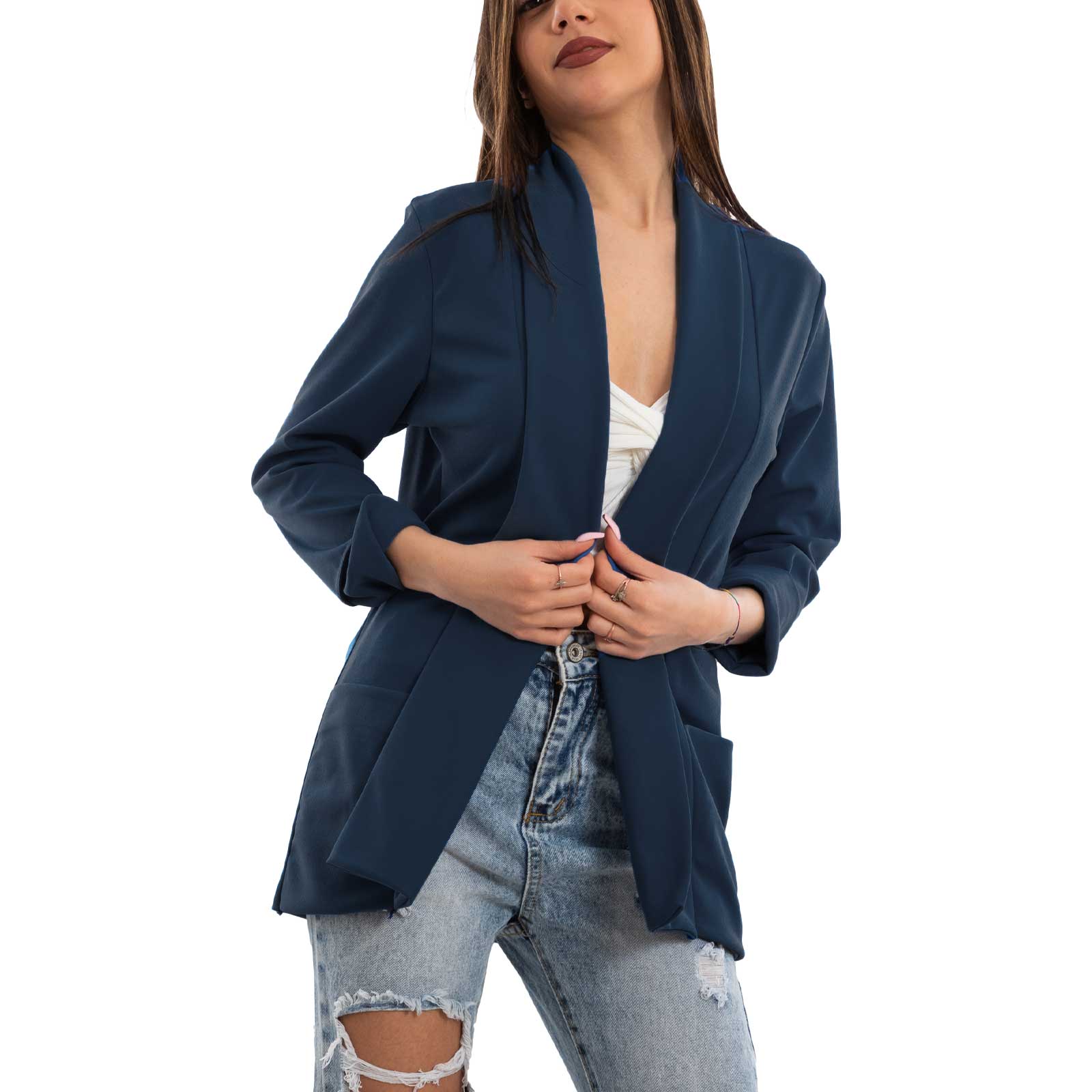 Women's Blazer Elegant Casual Basic Single Breasted Spring TOOCOOL VI-80021 - Picture 95 of 96