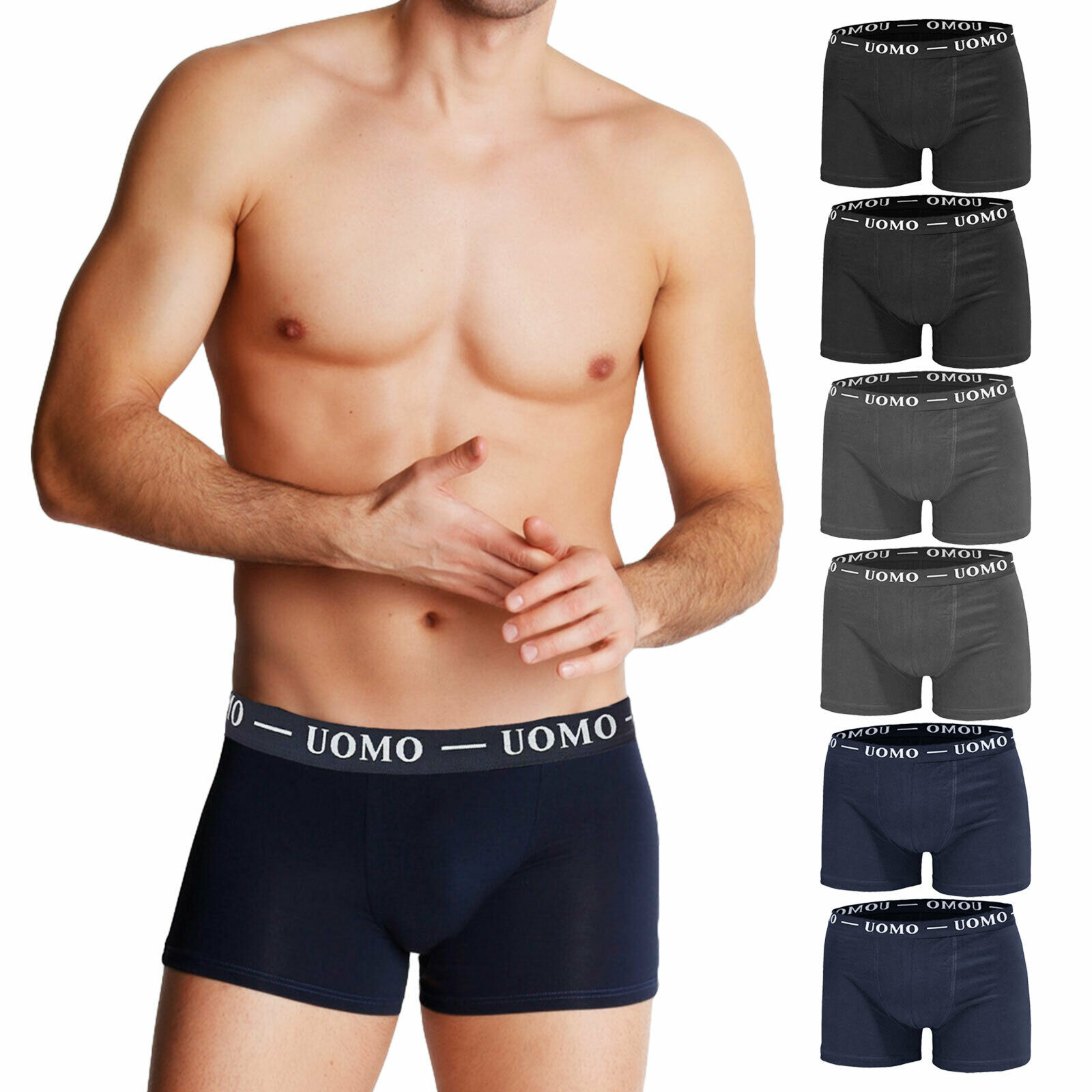 10 Boxer Uomo In Cotone Super Morbido – GIANVAGLIA – Vestibilità Perfetta, Elastico In Vita – Taglie M-XXL – Traspiranti E Resistenti