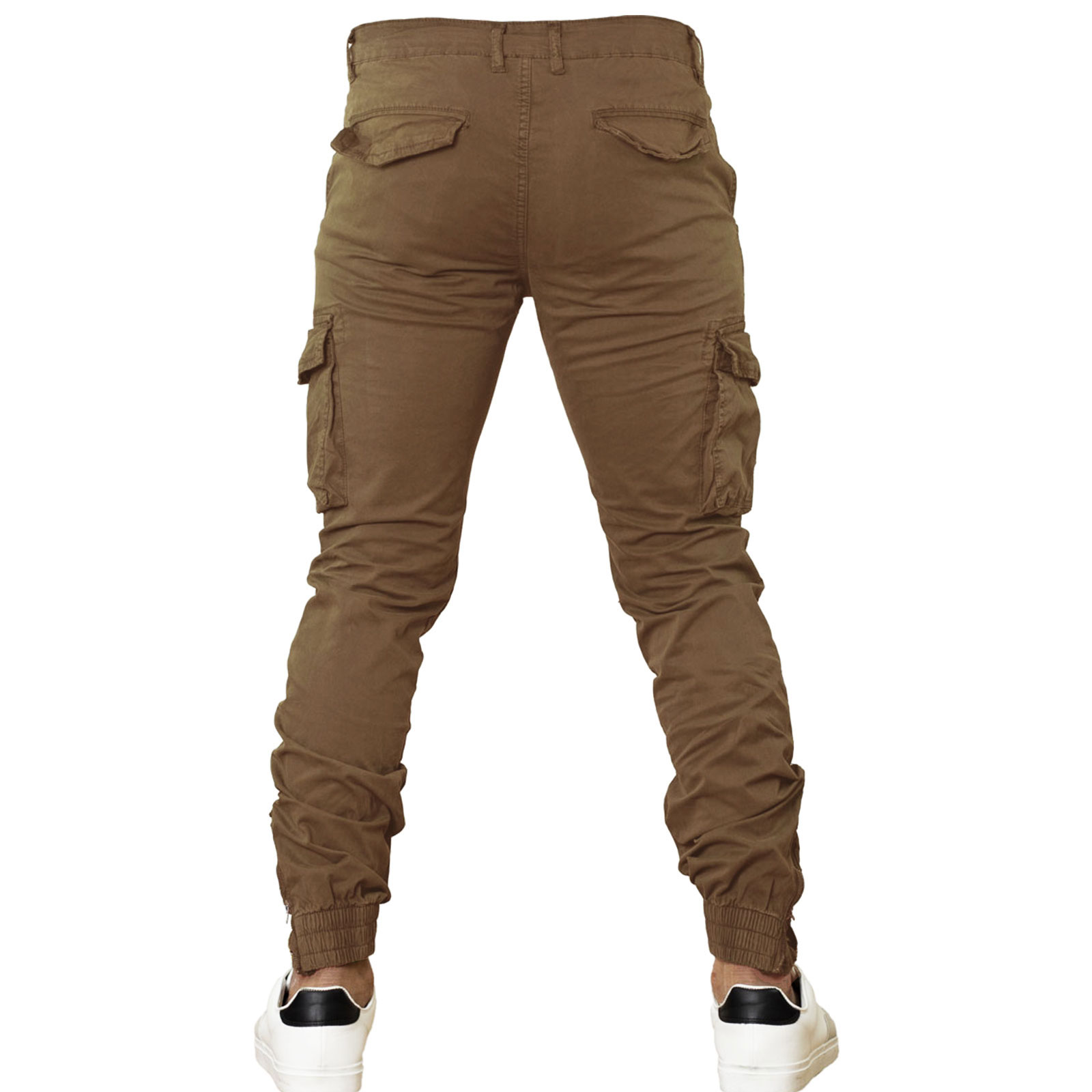 TOOCOOL Men's Cotton Blend Cargo Pants – Military Style With Side Pockets, Winter Sweatshirt Fabric