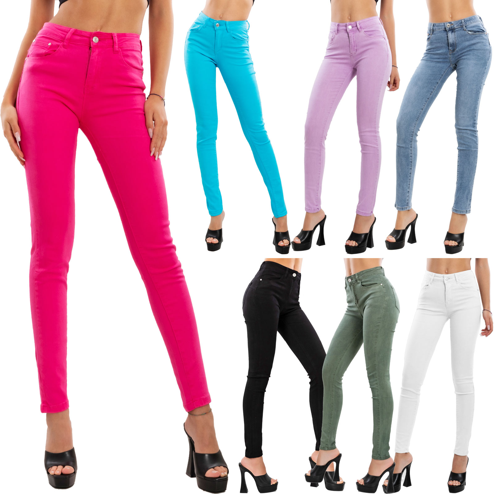 TOOCOOL Slim Fit Stretchy Slim Skinny Pantalon Femme Jeans
